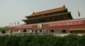 Tiananmen Square in center of Beijing, China, Gate to Forbidden City HD Footage