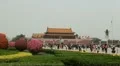 Tiananmen Square in center of Beijing, China, Gate to Forbidden City HD Footage