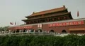 Tiananmen Square in center of Beijing, China, Gate to Forbidden City HD Footage