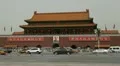 Tiananmen Square in center of Beijing, China, Gate to Forbidden City HD Footage