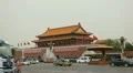 Tiananmen Square in center of Beijing, China, Gate to Forbidden City HD Footage