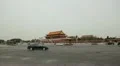 Tiananmen Square in center of Beijing, China, Gate to Forbidden City HD Footage