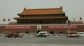 Tiananmen Square in center of Beijing, China, Gate to Forbidden City HD Footage