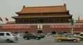 Tiananmen Square in center of Beijing, China, Gate to Forbidden City HD Footage