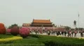 Tiananmen Square in center of Beijing, China, Gate to Forbidden City HD Footage