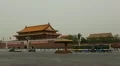 Tiananmen Square in center of Beijing, China, Gate to Forbidden City HD Footage