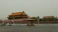 Tiananmen Square in center of Beijing, China, Gate to Forbidden City HD Footage