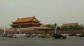 Tiananmen Square in center of Beijing, China, Gate to Forbidden City HD Footage