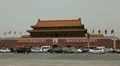 Tiananmen Square in center of Beijing, China, Gate to Forbidden City HD Footage