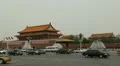 Tiananmen Square in center of Beijing, China, Gate to Forbidden City HD Footage