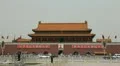 Tiananmen Square in center of Beijing, China, Gate to Forbidden City HD Footage