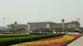 Tiananmen Square in center of Beijing, China, Gate to Forbidden City HD Footage