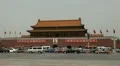 Tiananmen Square in center of Beijing, China, Gate to Forbidden City HD Footage