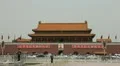 Tiananmen Square in center of Beijing, China, Gate to Forbidden City HD Footage