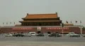Tiananmen Square in center of Beijing, China, Gate to Forbidden City HD Footage