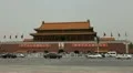 Tiananmen Square in center of Beijing, China, Gate to Forbidden City HD Footage