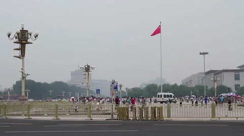 Tiananmen square at daytime HD. Видео 40465055