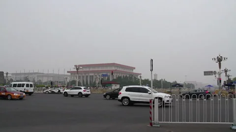Tiananmen square at daytime HD. Видео 40465599