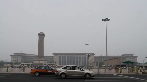 Tiananmen square at daytime HD. Stock Footage 40465620