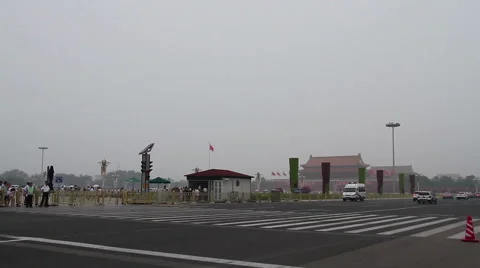 Tiananmen square at daytime HD. Видео 40465660