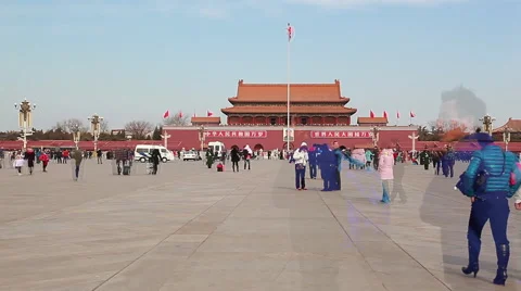 Tiananmen square Video stock 45406791
