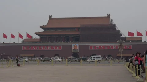 Tiananmen Square traffic Video stock 52229477