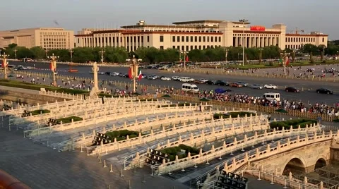 Tiananmen square,full view Stock-Footage 53203679