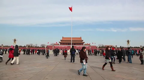 Tiananmen timelapse Stock Footage 45406896
