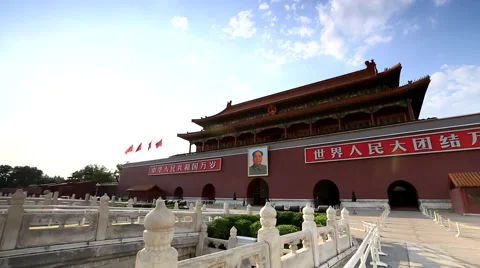 Tiananmen,no one,full view Video stock 53203606