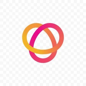 Tiangle infinity circles vector line icon Stock-Illustration