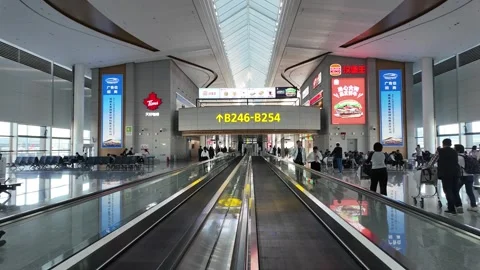 Tianshan Boarding Gate Glide, Sep 25, 2025 Urumqi Stock Footage 319456921