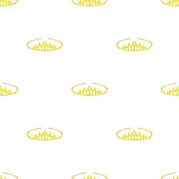 Tiara pattern seamless vector Illustrazione stock