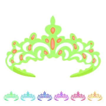 Tiara tiara vector cartoon graphic Stock Illustration
