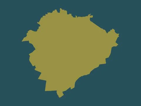 Tiaret, Algeria. Solid color shape Stock Illustration