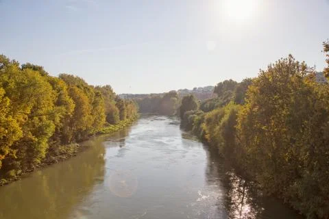 Tiber River in Rome Stock Photos