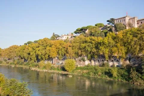 Tiber River in Rome Stock Photos