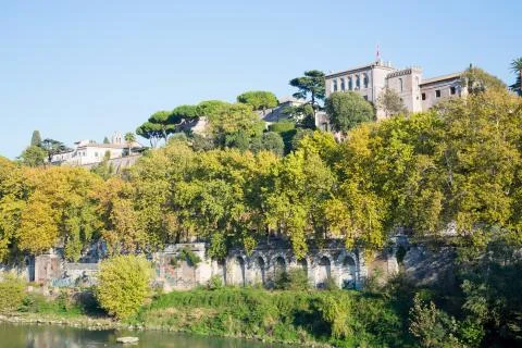 Tiber River in Rome Stock Photos