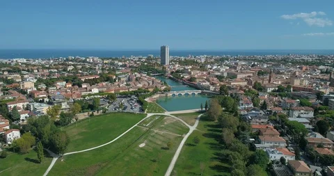 Tiberius bridge Rimini 스톡 동영상 127827463