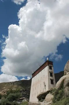 Tibet building 스톡 사진