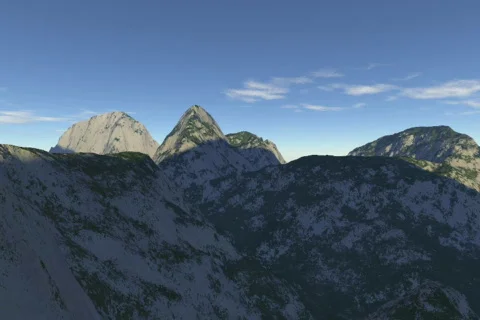 Tibet Fly Over Stock Footage 66814