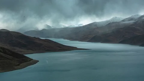 Tibet lake timelapse Stock-Footage 134258594