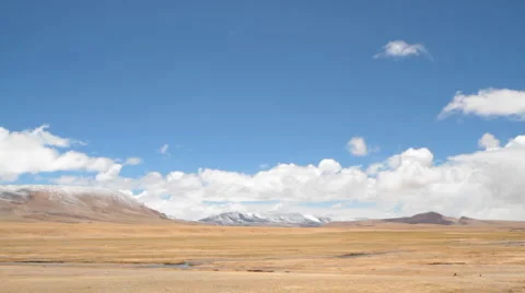 Tibet landscape time lapse Stock Footage 952545