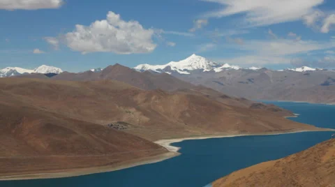 Tibet landscape time lapse Stock Footage 953442