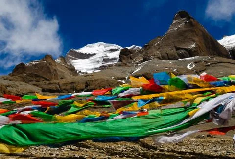 Tibet. mount kailash. Stock Photos