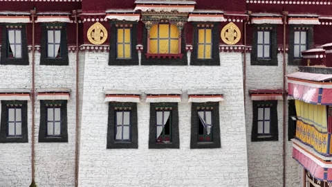 Tibetan Buddhist Monastery in Sichuan Stock Footage 314349992