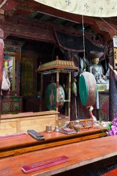 Tibetan drum Foto stock