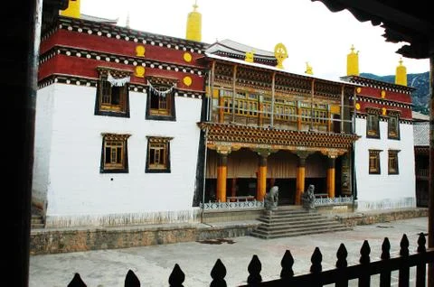 Tibetan lamasery Stock Photos