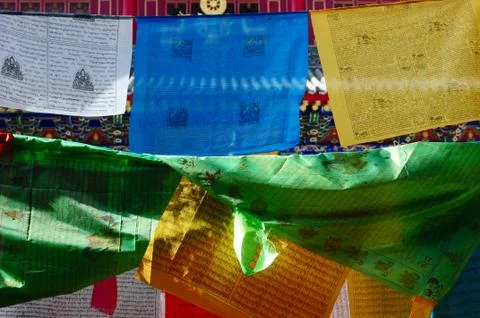 Tibetan prayer flags Stock-Fotos
