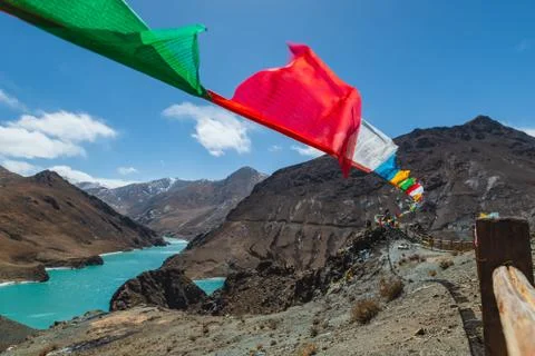 Tibetan Prayer Flags Stock Photos