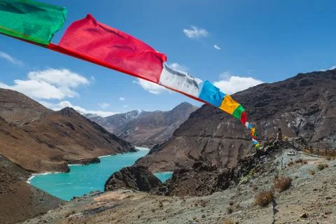 Tibetan Prayer Flags Stock Photos